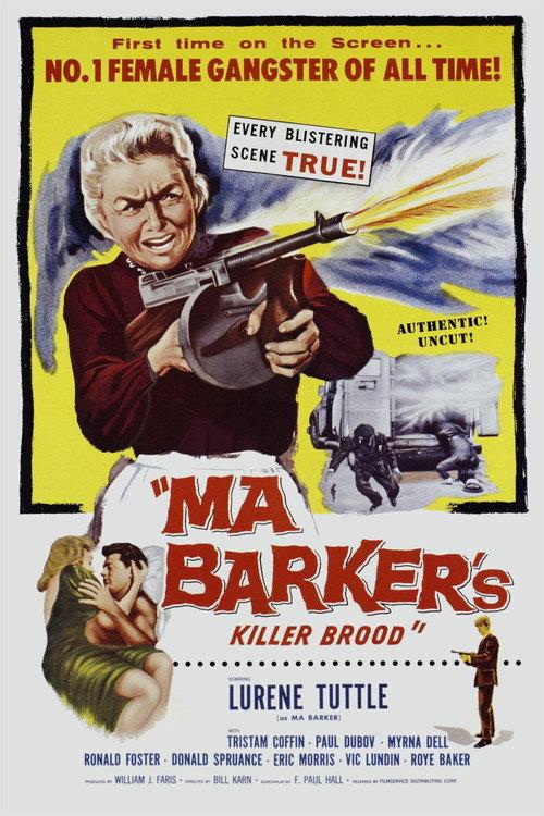 Ma Barker's Killer Brood 1960 official movie poster