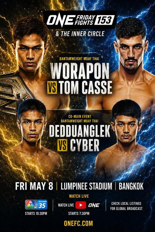 ONE Friday Fights 153: Worapon vs. Casse 2026 official movie poster