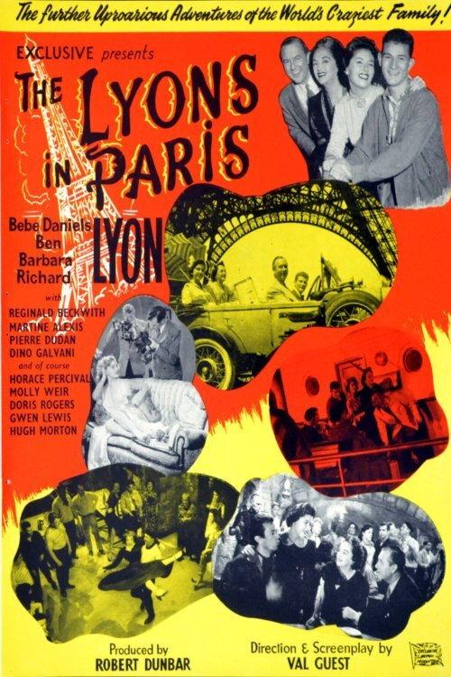 The Lyons in Paris 1955 official movie poster