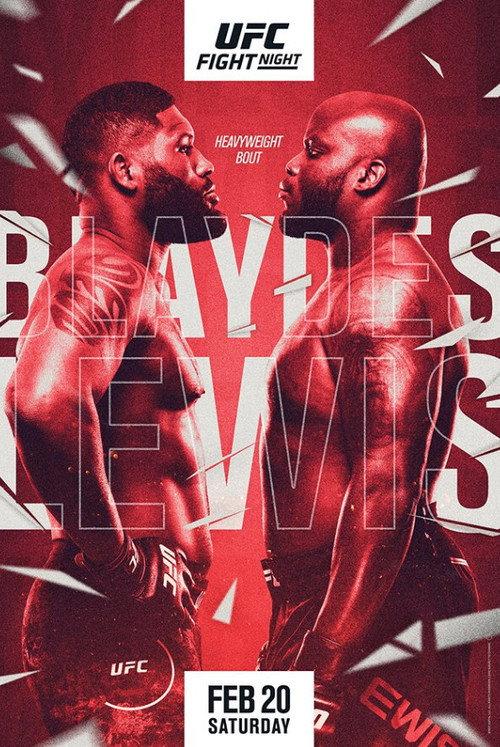 UFC Fight Night 185: Blaydes vs. Lewis 2021 official movie poster