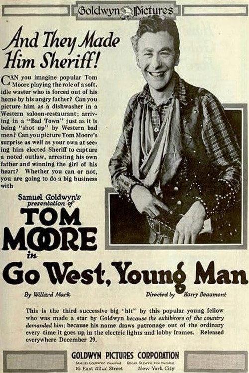 Go West, Young Man 1918 official movie poster