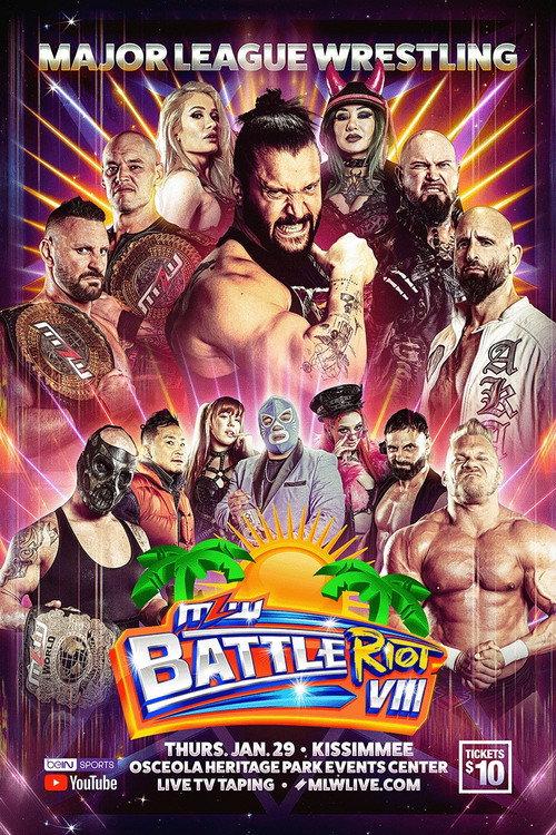 MLW Battle Riot VIII 2026 official movie poster