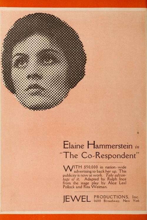 The Co-respondent 1917 official movie poster