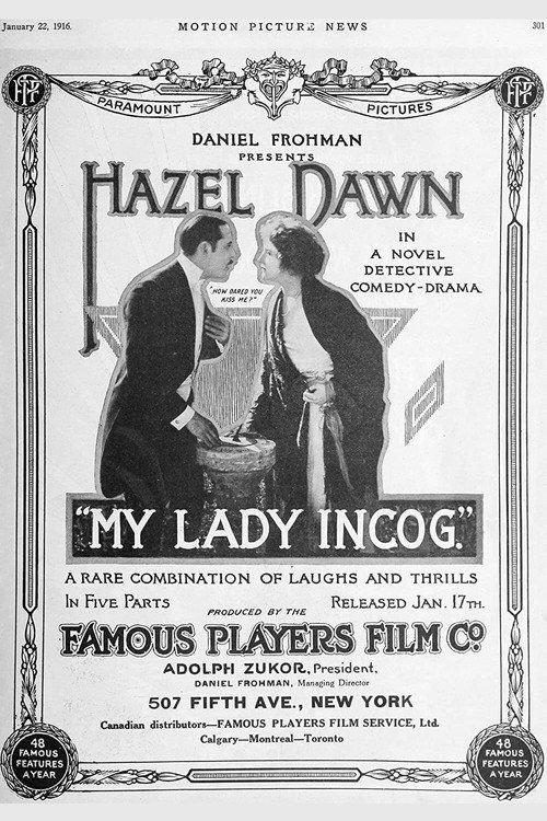 My Lady Incog. 1916 official movie poster