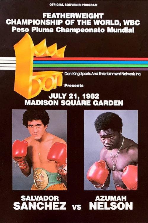 Salvador Sanchez vs. Azumah Nelson 1982 official movie poster