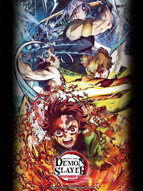 Demon Slayer: Kimetsu no Yaiba - Entertainment District Decisive Battle Arc 2023 official movie poster