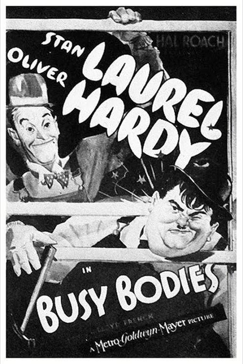 Busy Bodies 1933 official movie poster