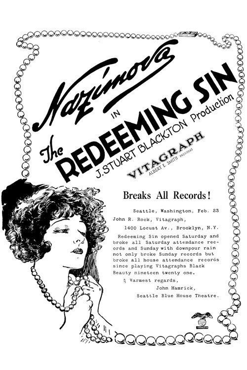 The Redeeming Sin 1925 official movie poster