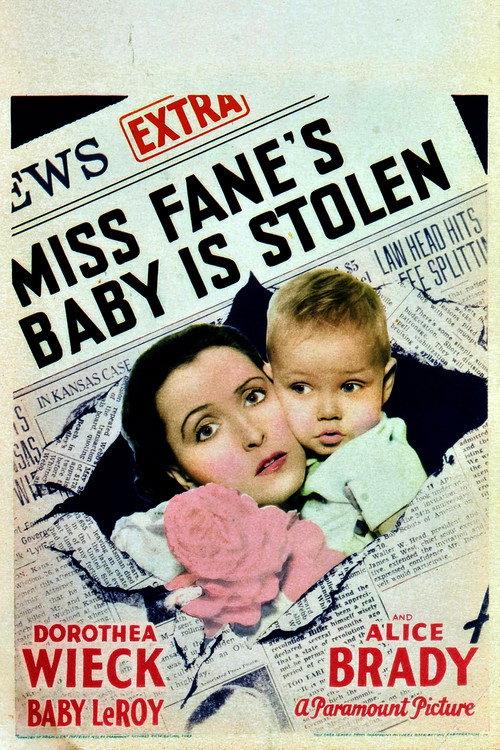 Miss Fane's Baby Is Stolen 1934 official movie poster