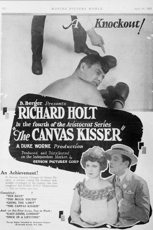The Canvas Kisser 1925 official movie poster