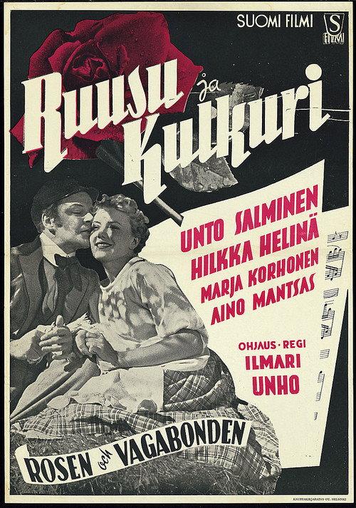 Ruusu ja kulkuri 1948 official movie poster