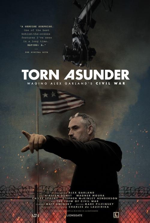 Torn Asunder: Waging Alex Garland's Civil War 2024 official movie poster