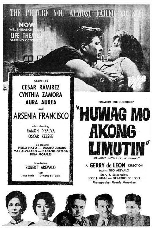 Huwag Mo Akong Limutin 1960 official movie poster
