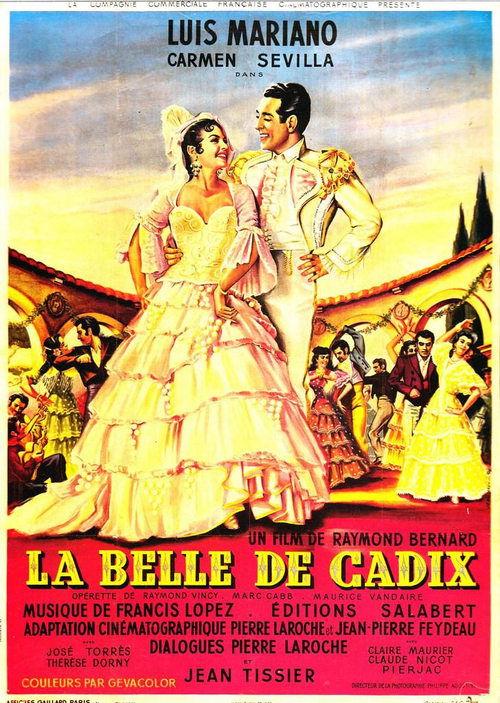 La belle de Cadix 1953 official movie poster