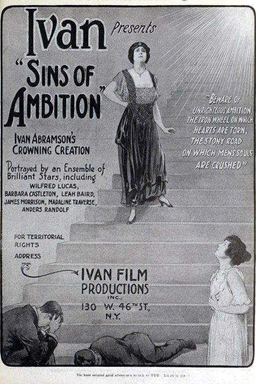 Sins of Ambition 1917 official movie poster