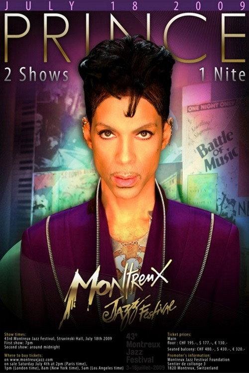 Prince - Montreux Jazz Festival (Late Show) 2009 official movie poster