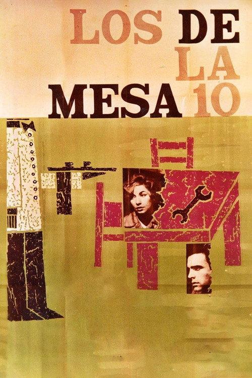 Los de la mesa 10 1960 official movie poster