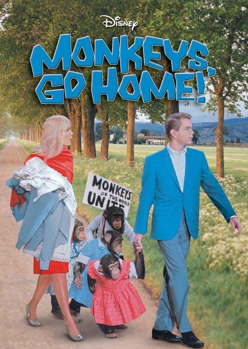 Monkeys, Go Home! 1967 official movie poster