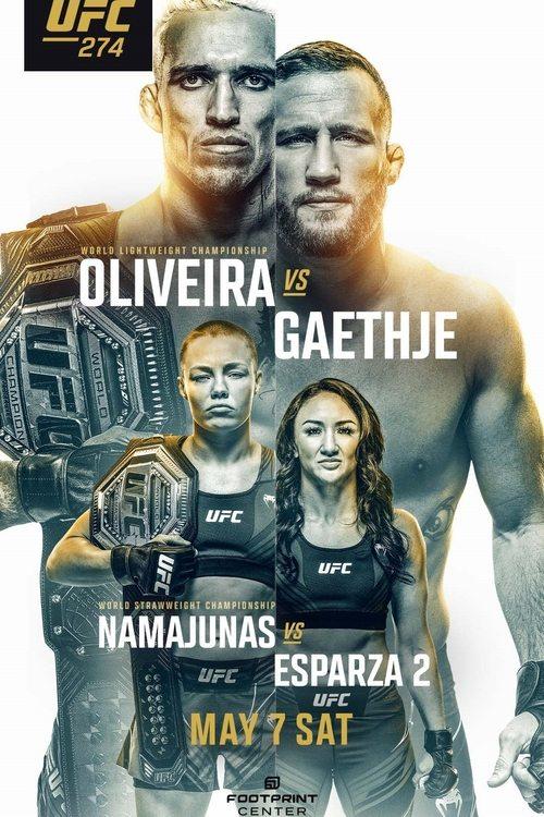 UFC 274: Oliveira vs. Gaethje 2022 official movie poster