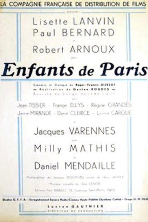 Enfants de Paris 1937 official movie poster