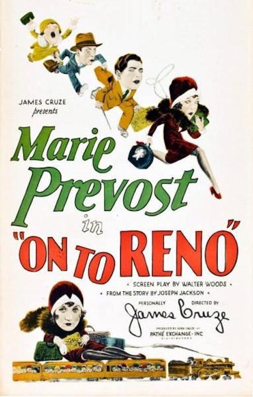On to Reno 1928 official movie poster
