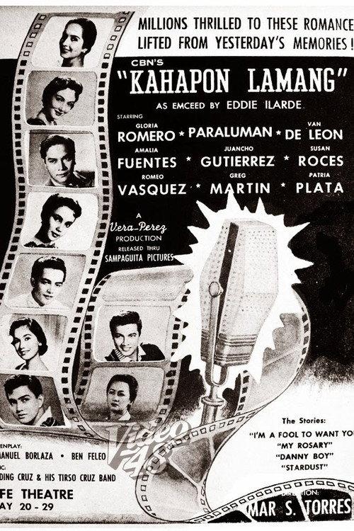 Kahapon Lamang 1959 official movie poster