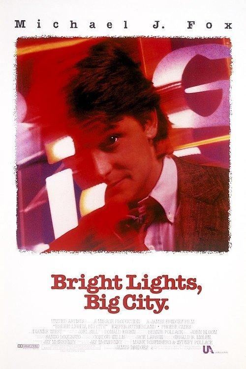 Bright Lights, Big City 1988 official movie poster
