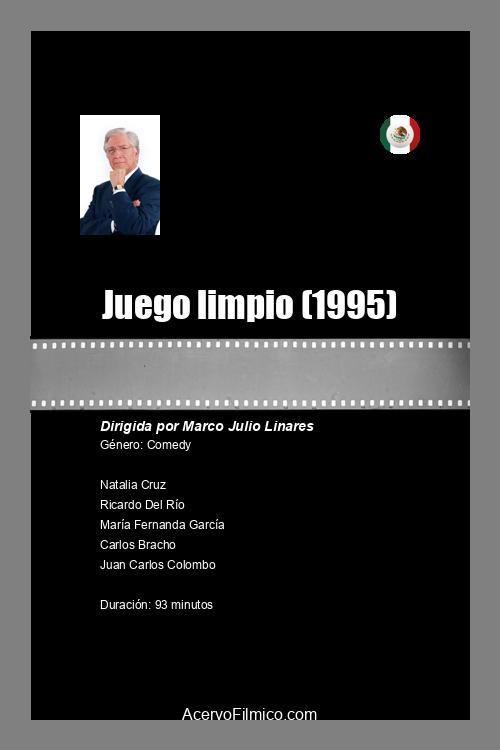 Juego limpio 1995 official movie poster