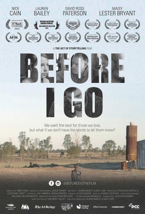 Before I Go 2019 official movie poster
