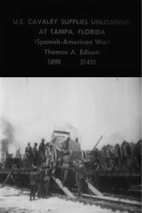 U.S. Cavalry Supplies Unloading at Tampa, Florida 1898 official movie poster