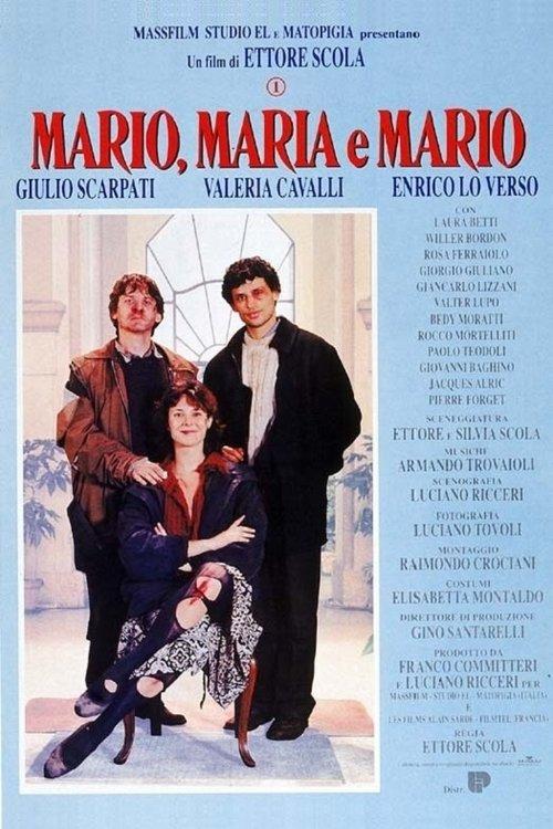 Mario, Maria and Mario 1993 official movie poster