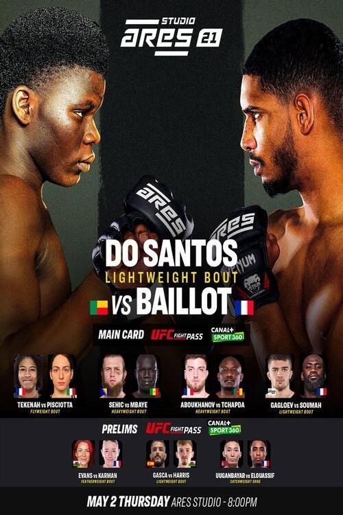 ARES 21: Do Santos vs. Baillot 2024 official movie poster