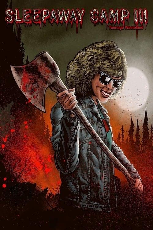 Sleepaway Camp III: Teenage Wasteland 1989 official movie poster