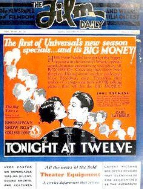 Tonight at Twelve 1929 official movie poster