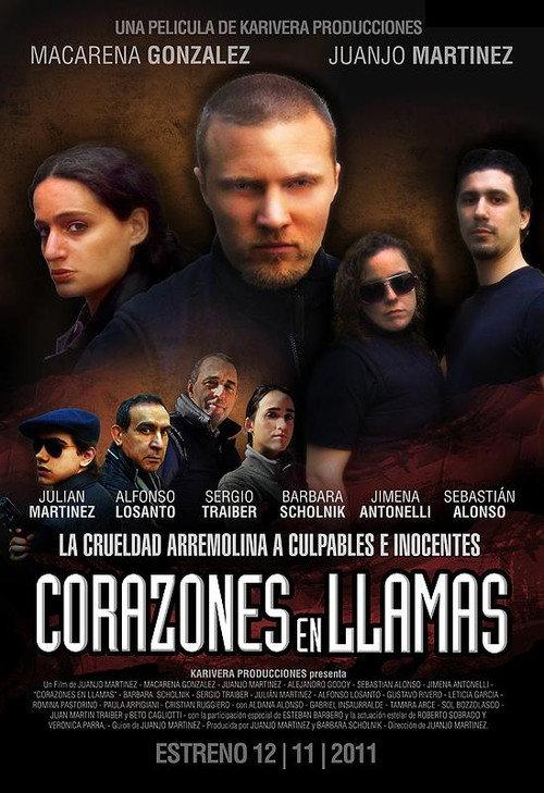 Corazones en llamas 2011 official movie poster