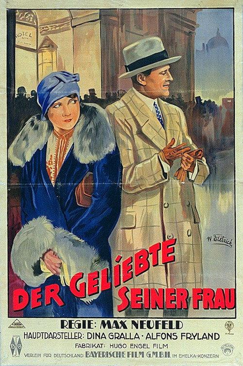 Der Geliebte seiner Frau 1928 official movie poster