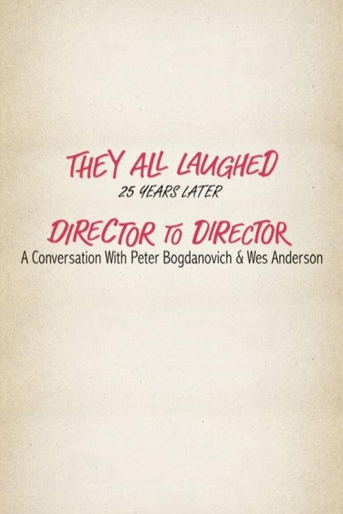They All Laughed 25 Years Later: Director to Director - A Conversation with Peter Bogdanovich and Wes Anderson 2006 official movie poster