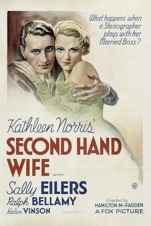 Second Hand Wife 1933 official movie poster