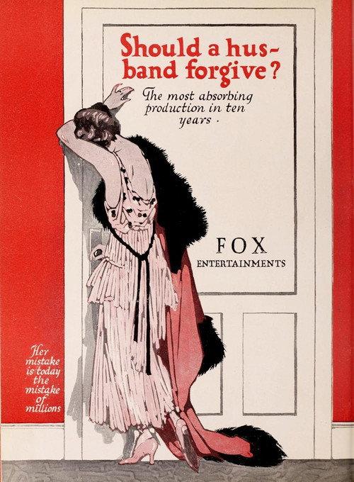 Should a Husband Forgive? 1919 official movie poster