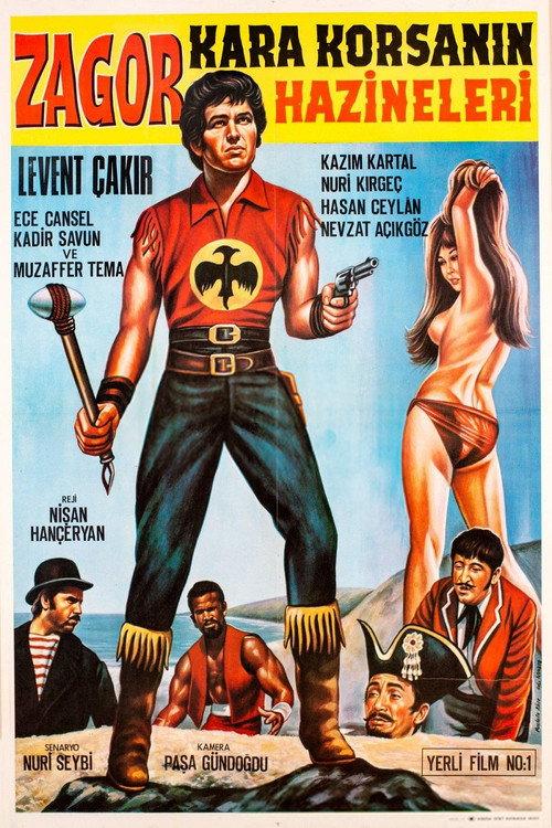 Zagor: The Black Pirate's Treasure 1971 official movie poster