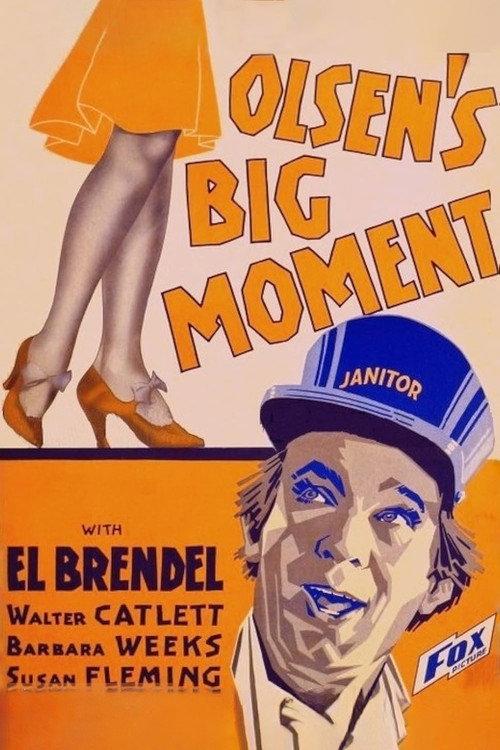 Olsen’s Big Moment 1933 official movie poster