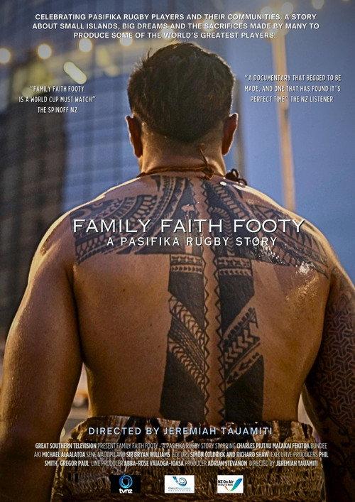 Family, Faith, Footy: A Pasifika Rugby Story 2023 official movie poster