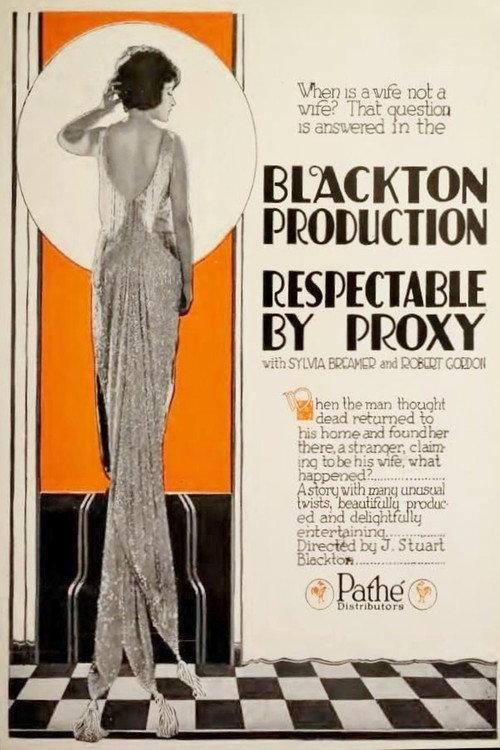 Respectable by Proxy 1920 official movie poster
