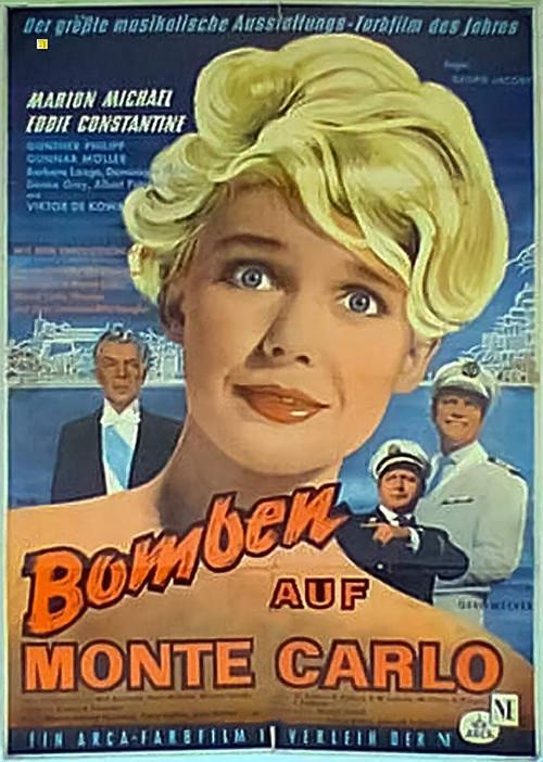 Bombs on Monte Carlo 1960 official movie poster