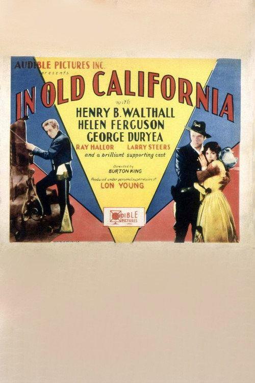In Old California 1929 official movie poster