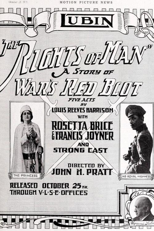 The Rights of Man: A Story of War's Red Blotch 1915 official movie poster