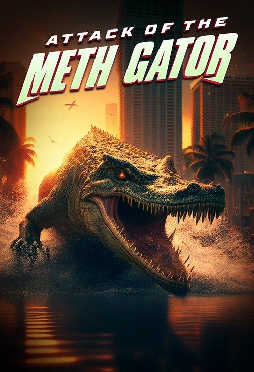 Attack of the Meth Gator 2024 official movie poster