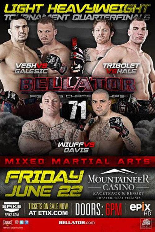 Bellator 71 2012 official movie poster