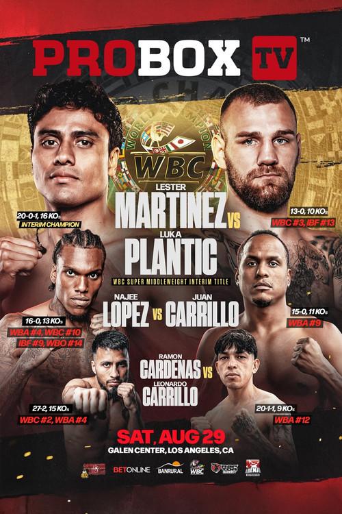 Lester Martinez vs. Luka Plantic 2026 official movie poster