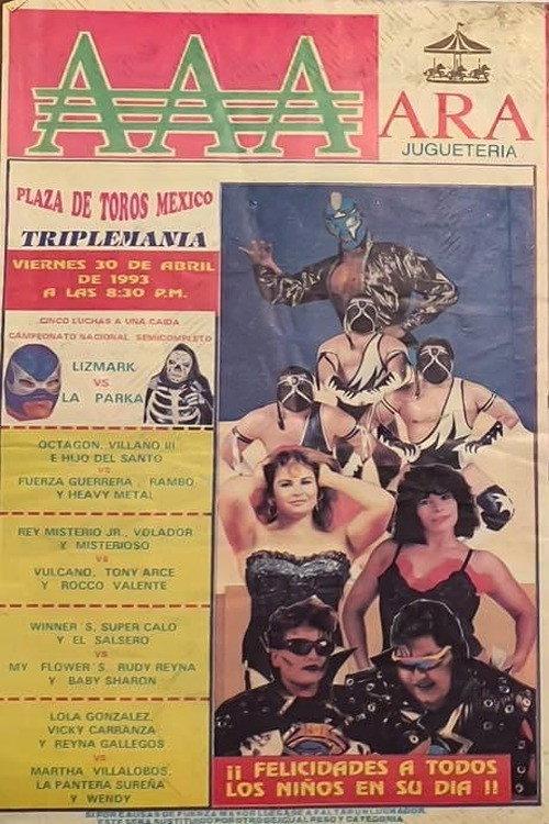 AAA TripleMania I 1993 official movie poster